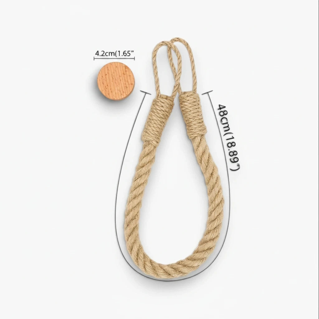 Support corde pour papier toilette, fixation murale pratique et esthétique