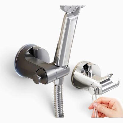 Accroche douche design noir avec articulation réglable pour tous les angles