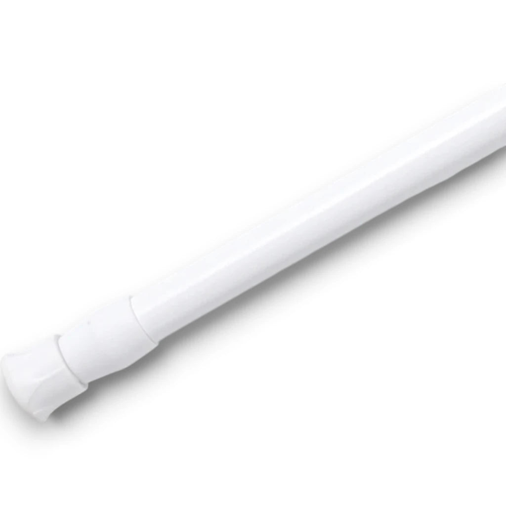 Tringle à rideau de douche extensible multifonction suspendue au-dessus d'une baignoire