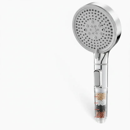 Barre pommeau de douche chromée avec cinq modes de jet différents pour personnaliser votre douche