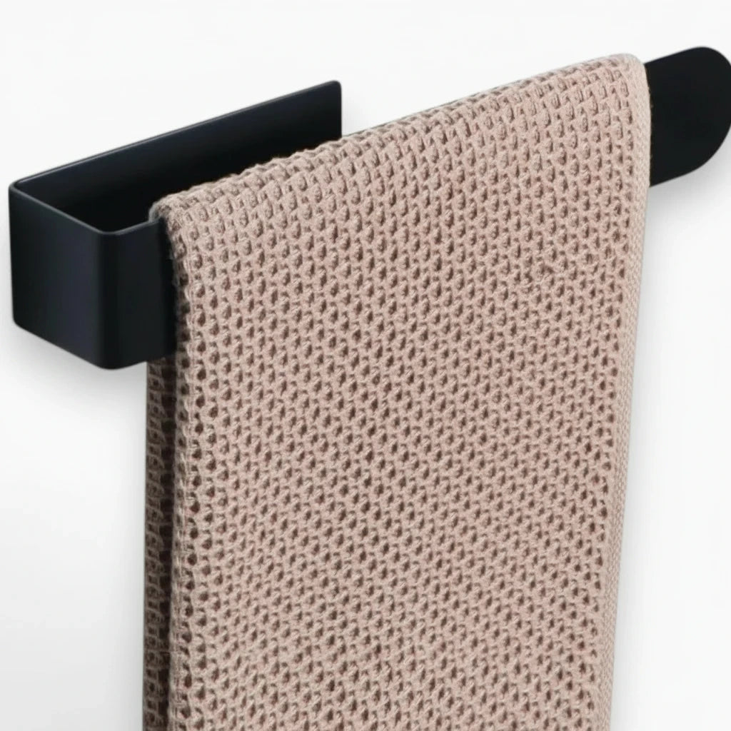 Barre porte serviette en acier inoxydable fixation adhésive sans perçage
