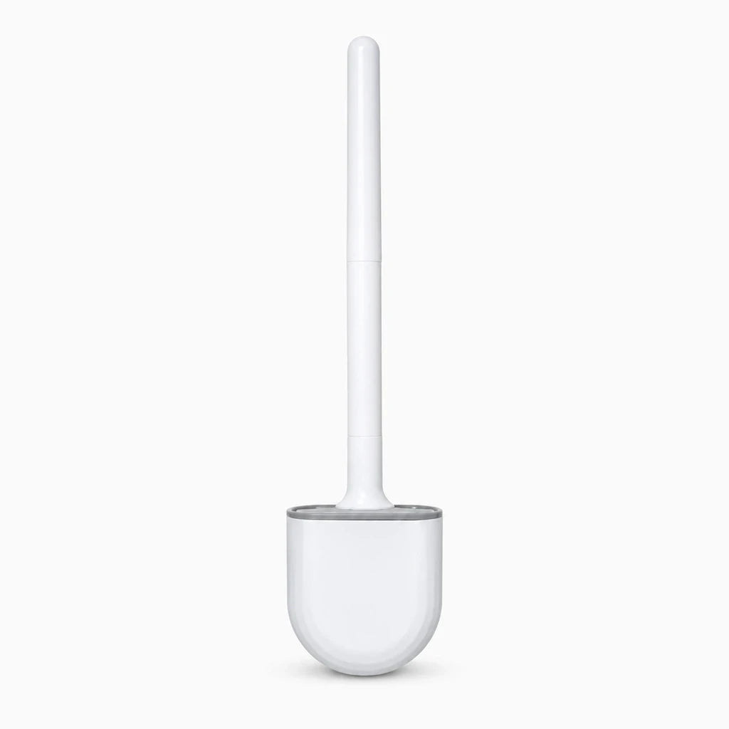 Ensemble brosse wc noir avec support mural inclus pour rangement optimisé