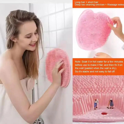 Brosse WC silicone plate colorée pour salle de bain moderne et fonctionnelle