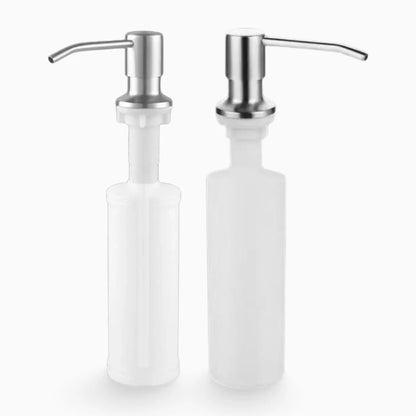 Distributeur de savon automatique inox avec pompe intégrée pour cuisine ou salle de bain