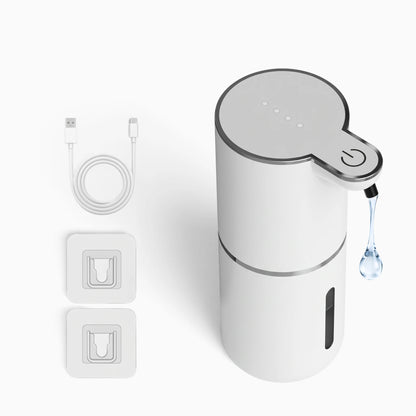 Flacon distributeur électrique de savon capacité 380 ml noir brillant