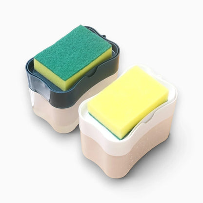 Dose précise de savon liquide libérée par le distributeur sans contact