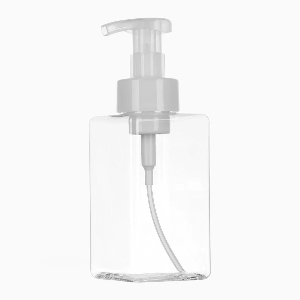 Distributeur de mousse de savon rechargeable léger et élégant compatible gel douche et lotion