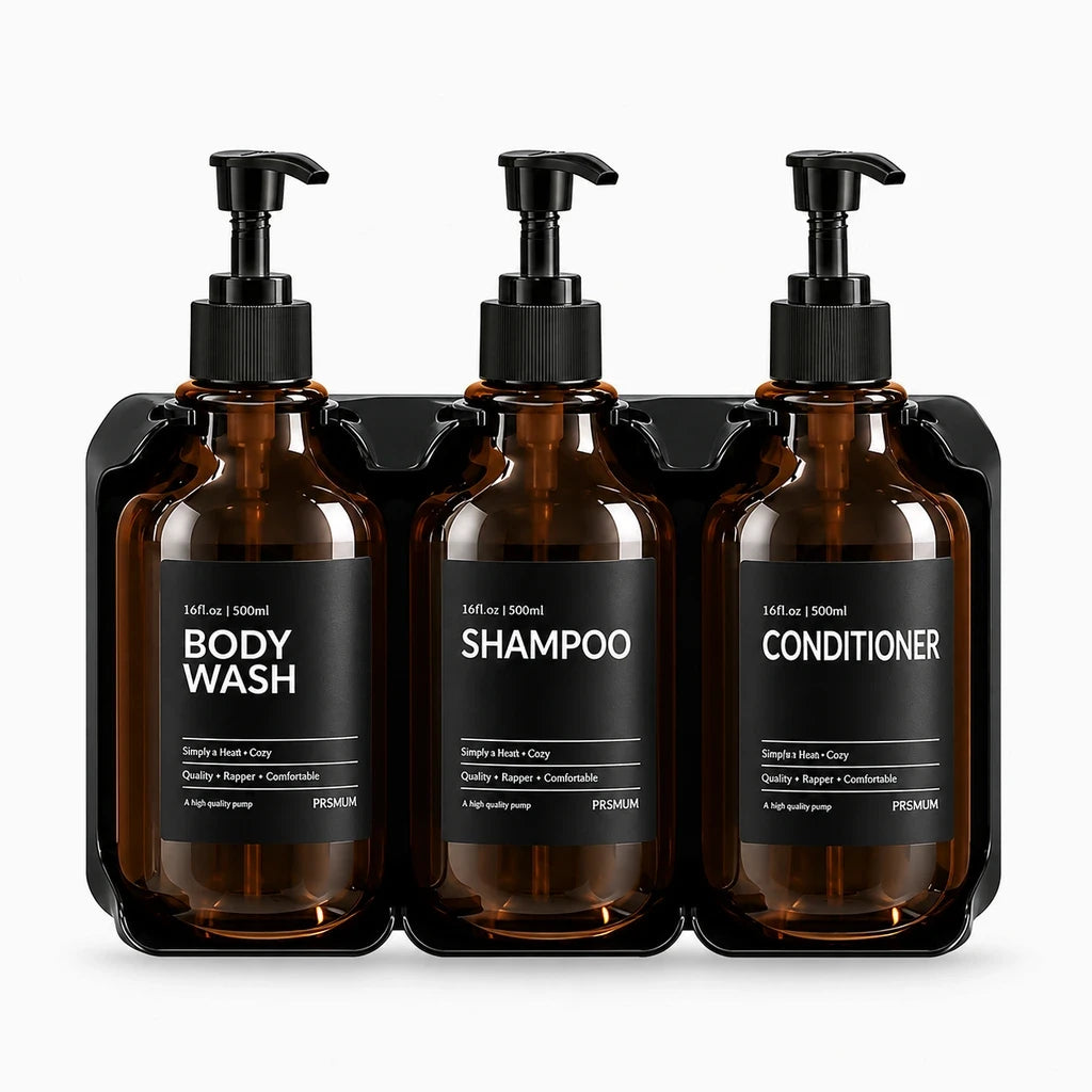 Support mural pour produits de toilette installé sans perçage ni forage