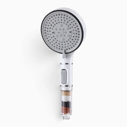 Filtre pommeau de douche anti calcaire avec cartouche filtrante intégrée
