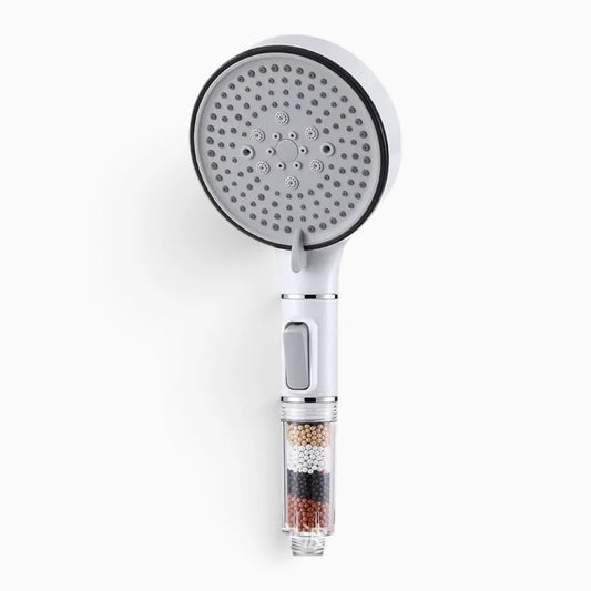 Filtre pommeau de douche anti calcaire avec cartouche filtrante intégrée