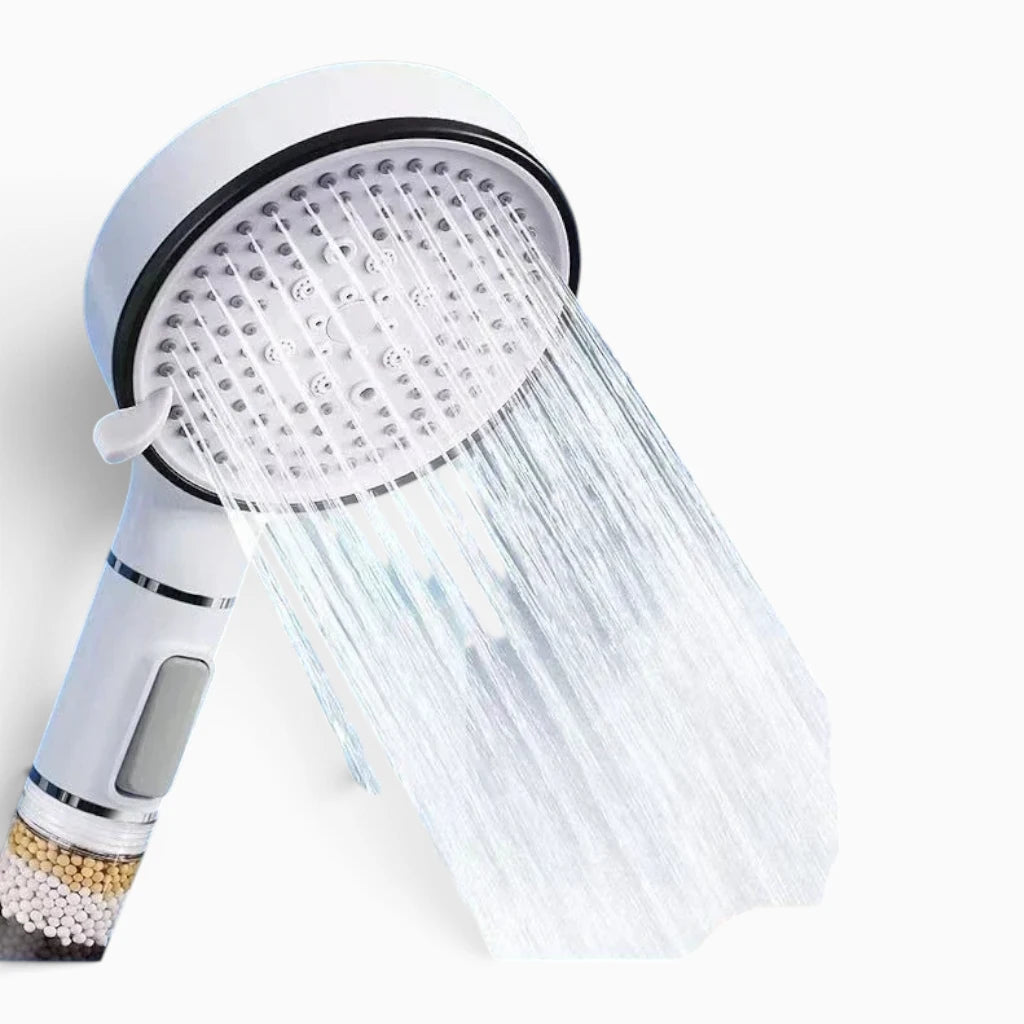 Filtre pommeau de douche purifiant l'eau calcaire pour peau plus douce
