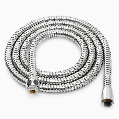 Flexible de douche 2m en acier inoxydable chromé avec raccord G1/2 pouces
