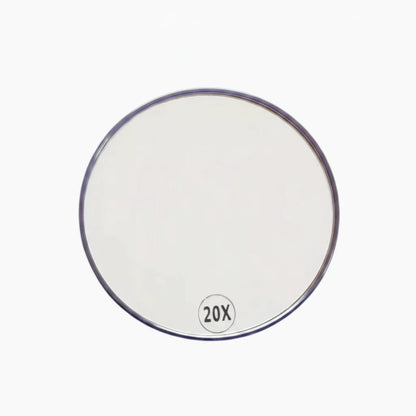Reflet détaillé dans miroir grossissant ventouse, noir, pour maquillage et soins