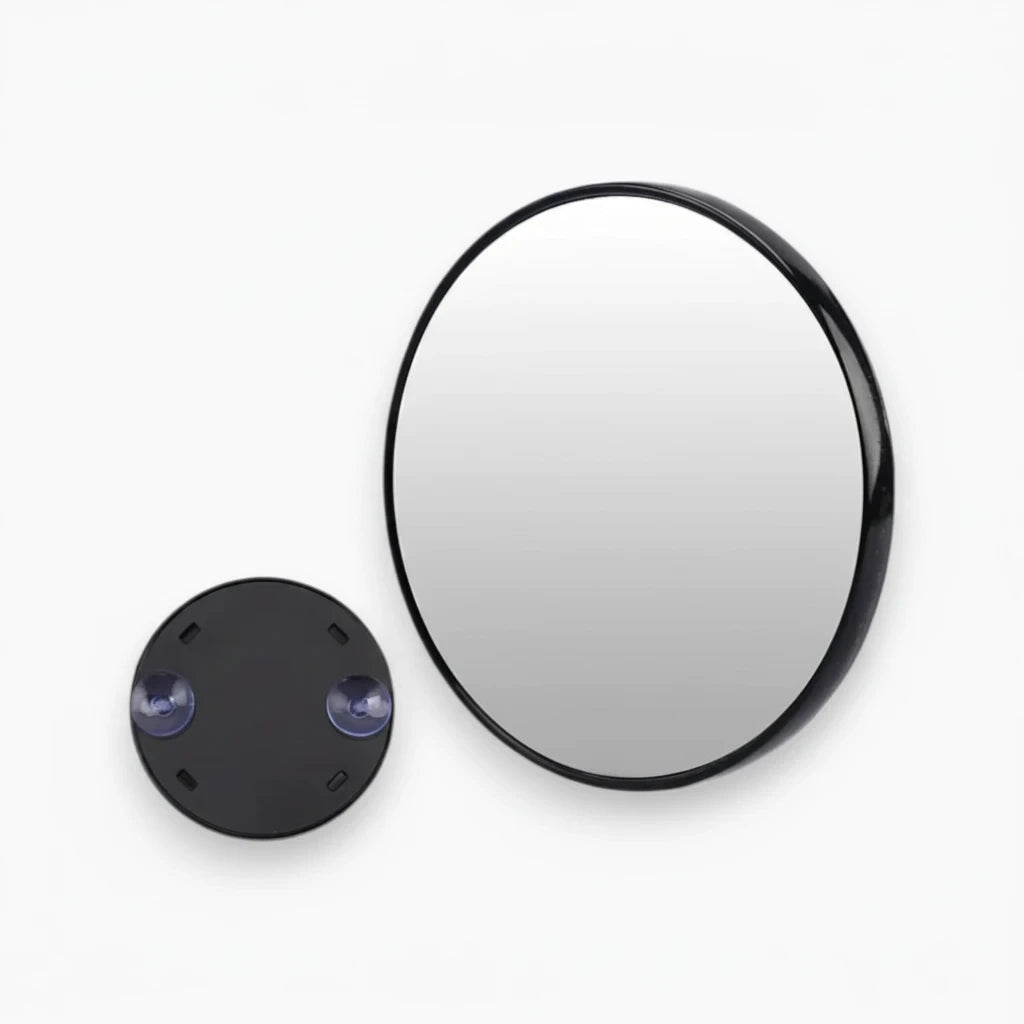 Miroir de grossissement x10 portable avec système de fixation ventouse