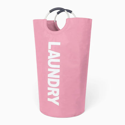 Panier de stockage noir doublé d'tissu imperméable protégeant le linge de l'humidité