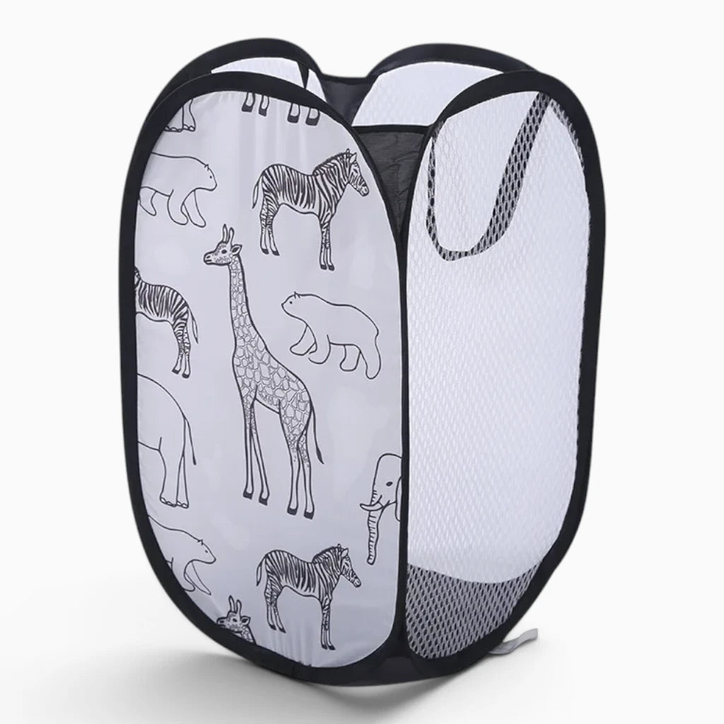 Panier rangement textile pliable, transport facile et stockage minimal quand replié