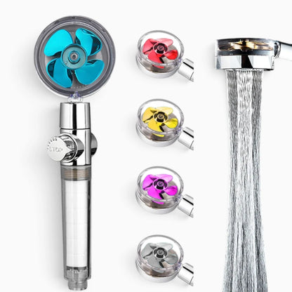 Tête de douche rotative en ABS diffusant un jet enveloppant pour réduction consommation eau
