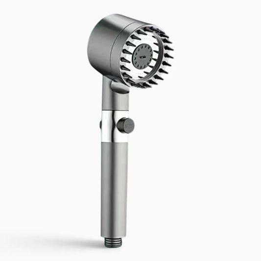 Pommeau de douche filtre calcaire avec trois modes de jet réglables pour une personnalisation complète