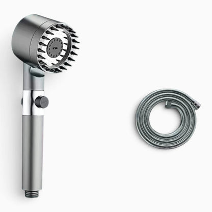 Filtre calcaire pommeau de douche équipé d'une brosse de massage intégrée pour détendre les épaules