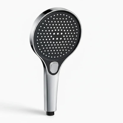 Pommeau de douche pression avec panneau large de 13 cm diffusant un jet régulier et enveloppant