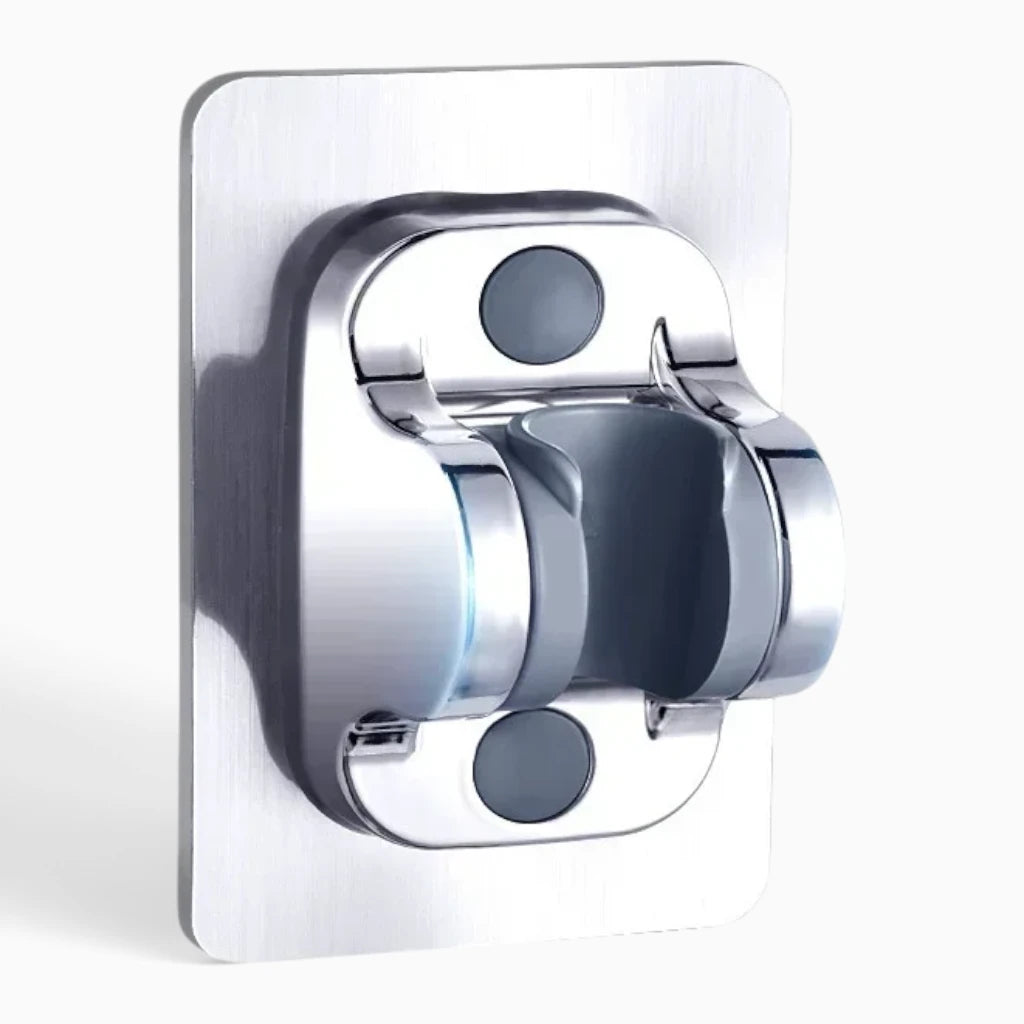 Grand pommeau de douche pression montrant la surface perforée pour effet pluie douce