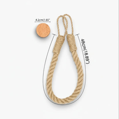 Support corde pour papier toilette, fixation murale pratique et esthétique