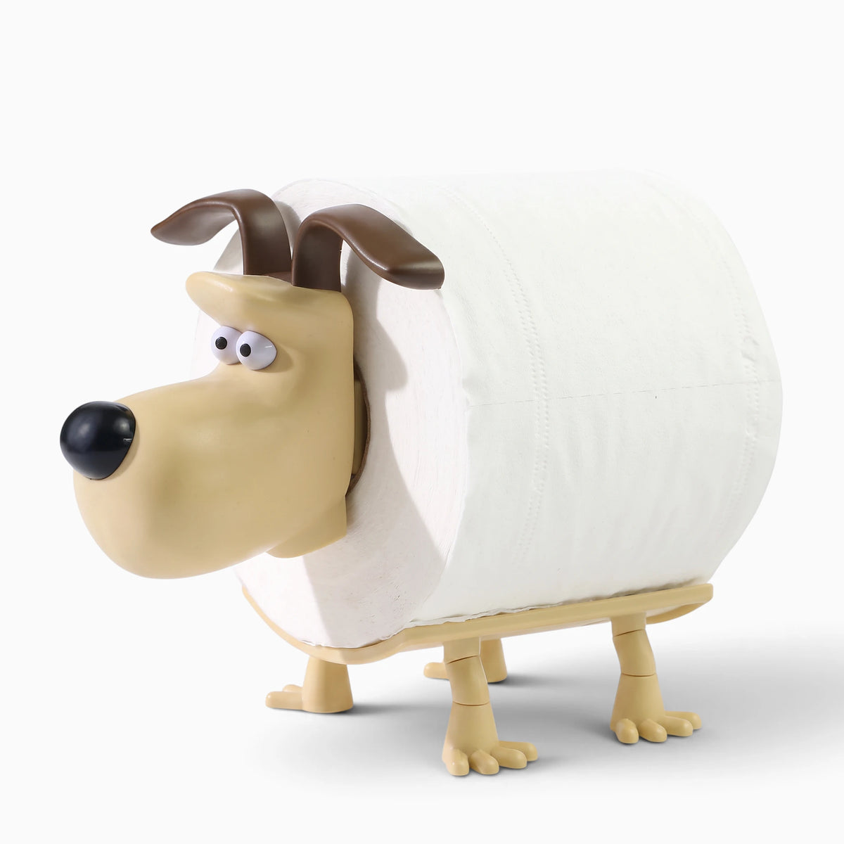 Accessoire salle de bain mouton en plastique, maintien rouleau papier toilette