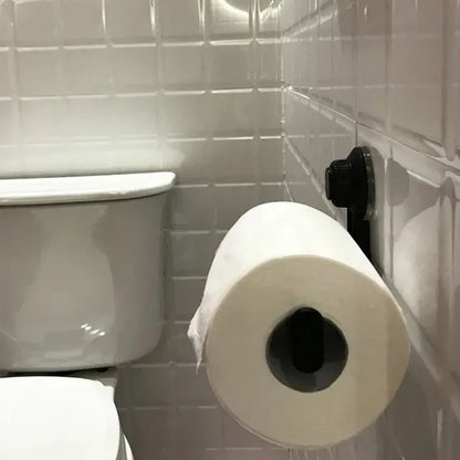 Porte papier toilette ventouse en situation dans la salle de bain