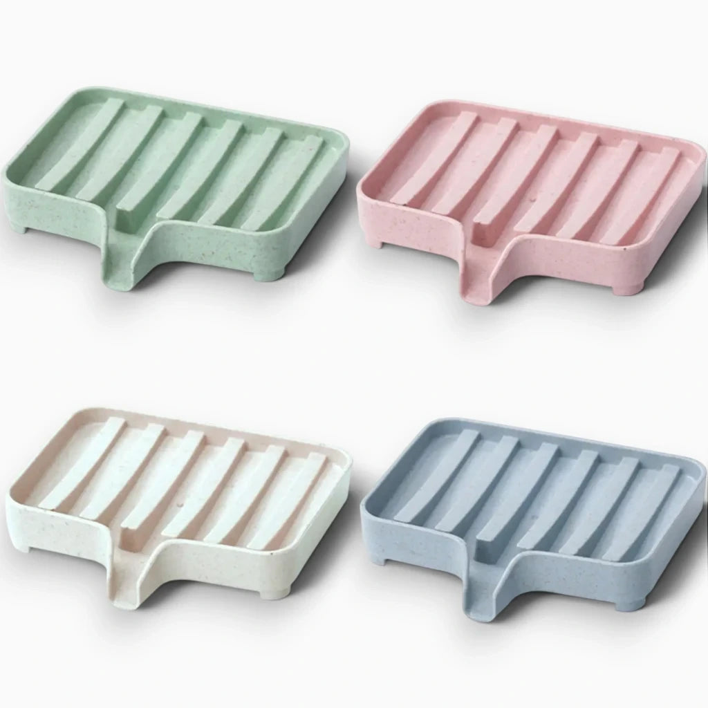 Accessoire porte savon barre de douche en finition mate claire