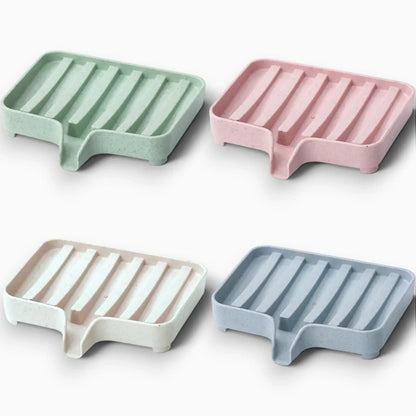 Accessoire porte savon barre de douche en finition mate claire