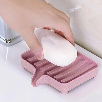 Porte savon barre de douche installé dans une salle de bain