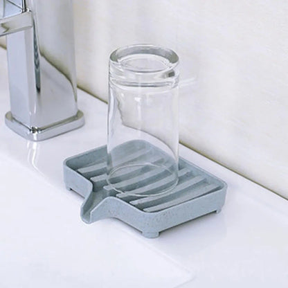Porte savon barre de douche en situation dans la salle de bain