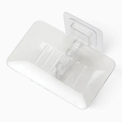 Accessoire salle de bain sans perçage en plastique blanc avec ventouses