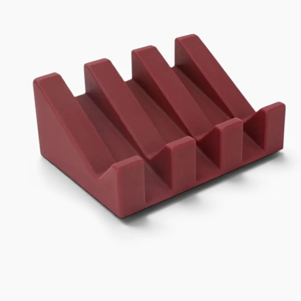 Accessoire salle de bains savon en silicone résistant à l'humidité, rangement pratique savons