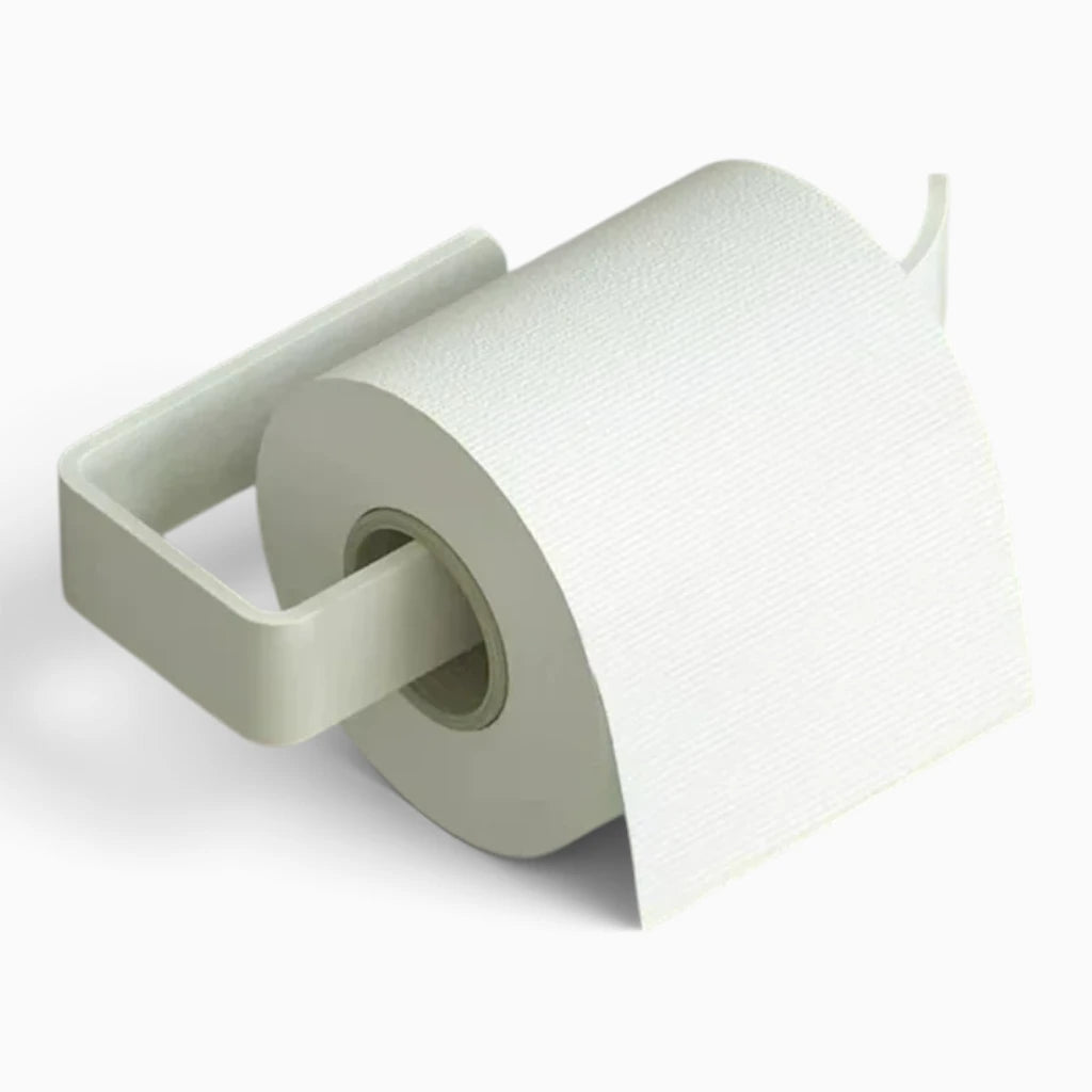 Support papier toilette adhésif en plastique résistant à l'humidité, format compact