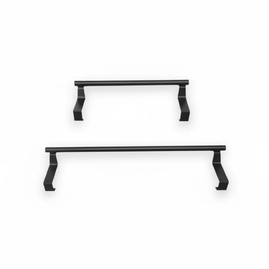Rangement mural en inox pour serviettes et accessoires de salle de bains, design discret