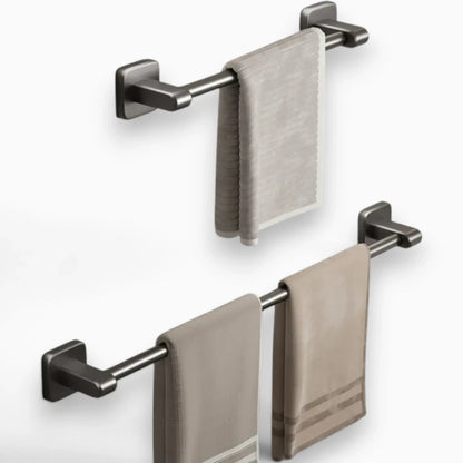Porte serviettes noir compact et discret adapté à la décoration minimaliste