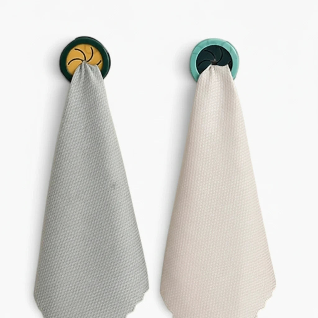 Porte serviettes original pratique stockant linges de cuisine à portée de main