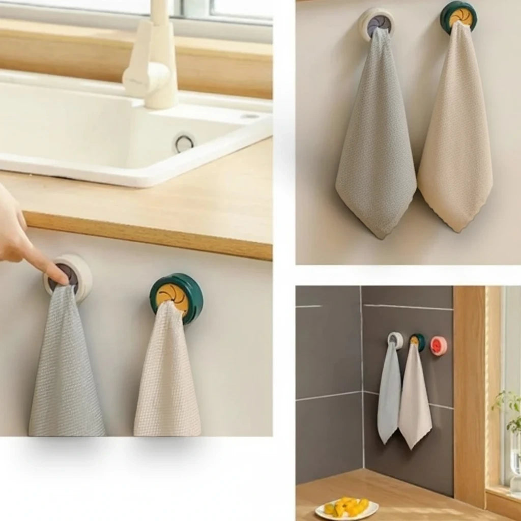 Porte serviettes original organisateur mural compact pour salle de bains moderne