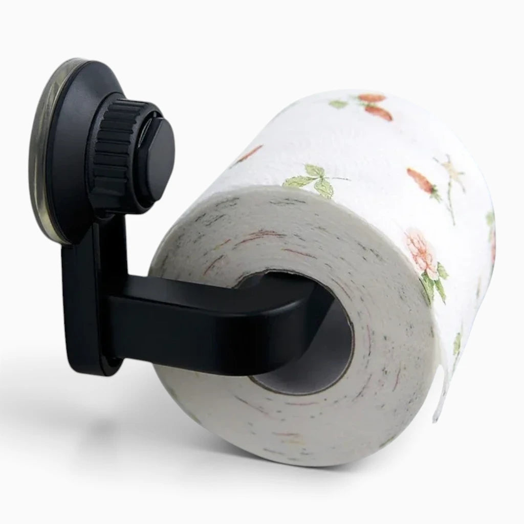 Accessoire salle de bain avec ventouse puissante pour ranger le rouleau
