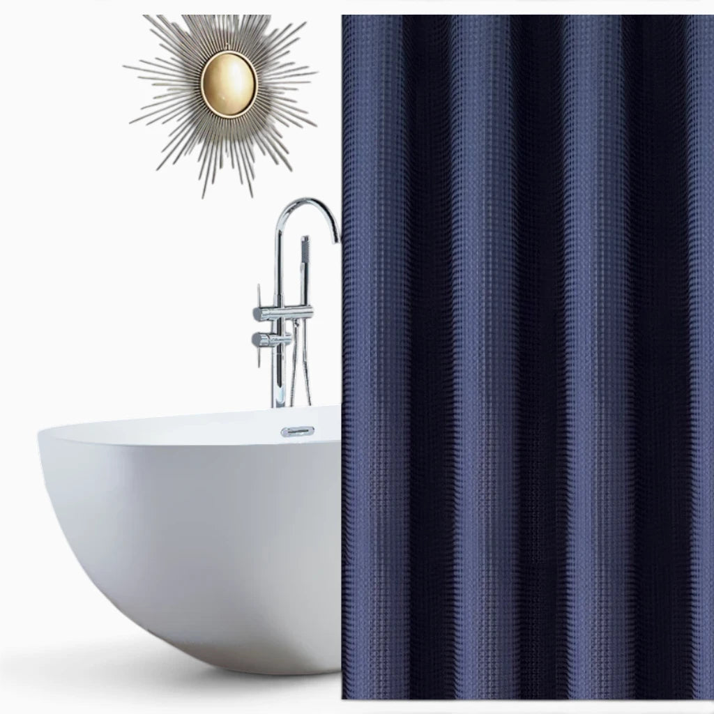 Rideau de douche imperméable épais aux reliefs géométriques