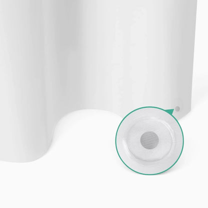 Rideau de douche imperméable en nuance douce s'adaptant à tout décor de salle d'eau