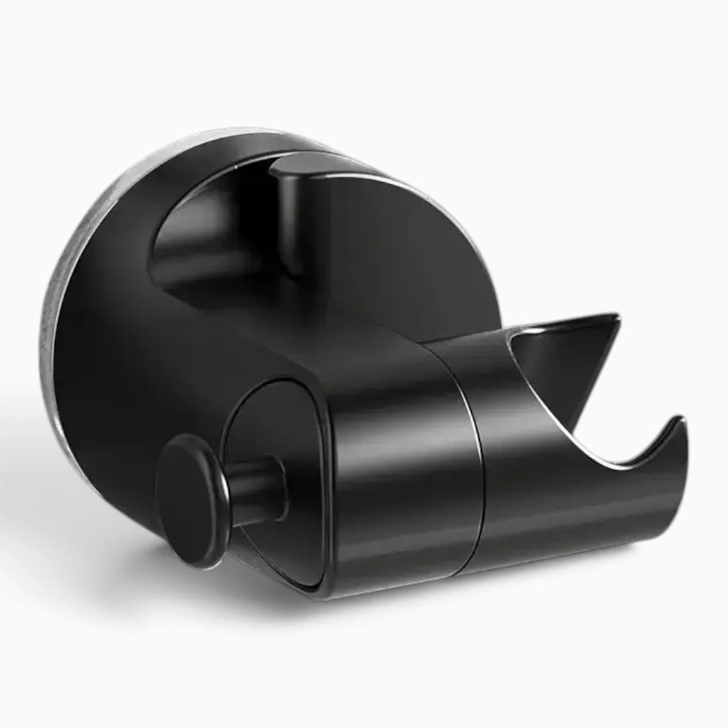 Support de pommeau de douche à ventouse avec fixation sans perçage sur paroi lisse