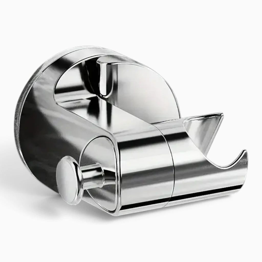 Ventouse pour pommeau de douche orientable avec bras articulé réglable