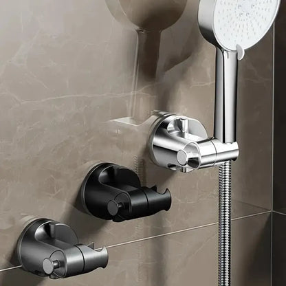 Support de pommeau de douche à ventouse en situation dans la salle de bain