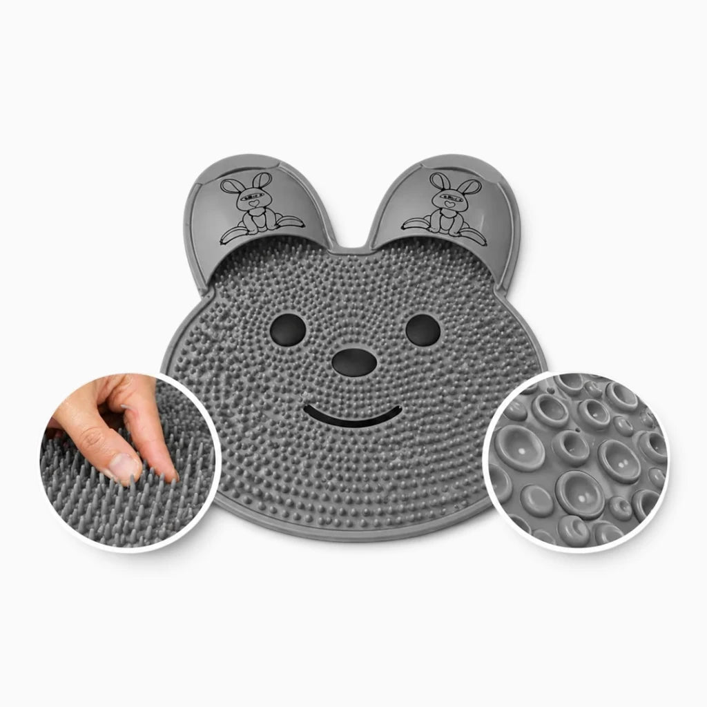 Tapis salle de bain grip antidérapant avec zones de massage plantaire