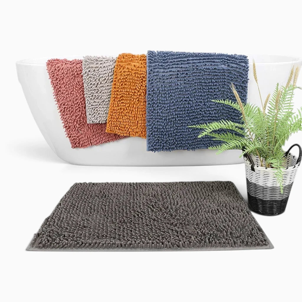 Tapis de bain chenille invitant au confort quotidien après la douche