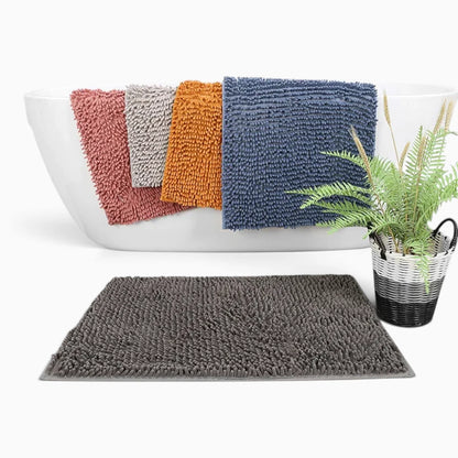 Tapis de bain chenille invitant au confort quotidien après la douche