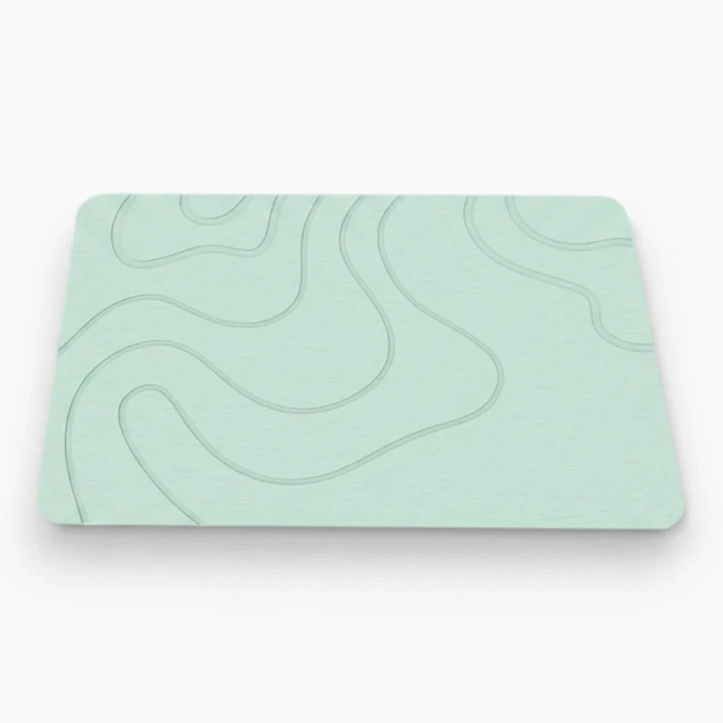 Tapis pour salle de bain design avec surface antidérapante sécurisée