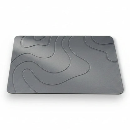 Tapis de salle de bain design en teinte neutre séchant rapidement les pieds